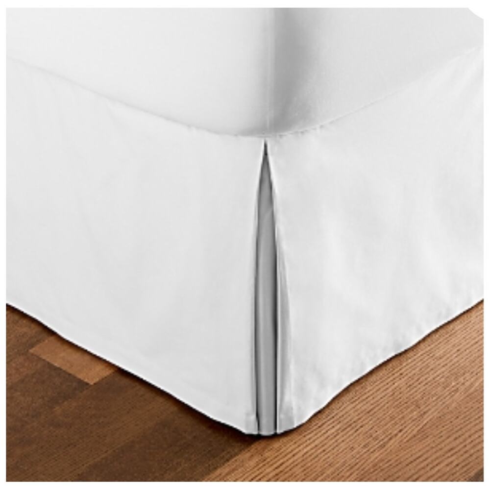 New Hudson Park Collection 100% Egyptian Cotton California King Bedskirt White